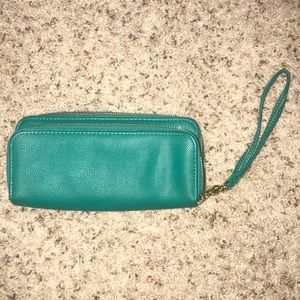 Teal clutch